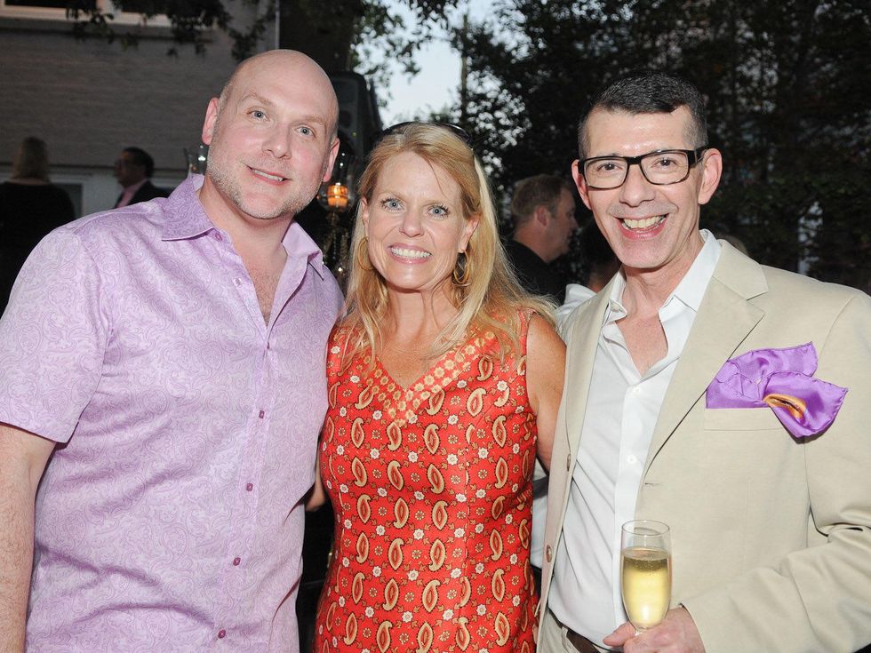 Brad Brandt, from left, Alice Oehmig and Joel Quinones at the Q The Salon Moroccan theme party September 2013