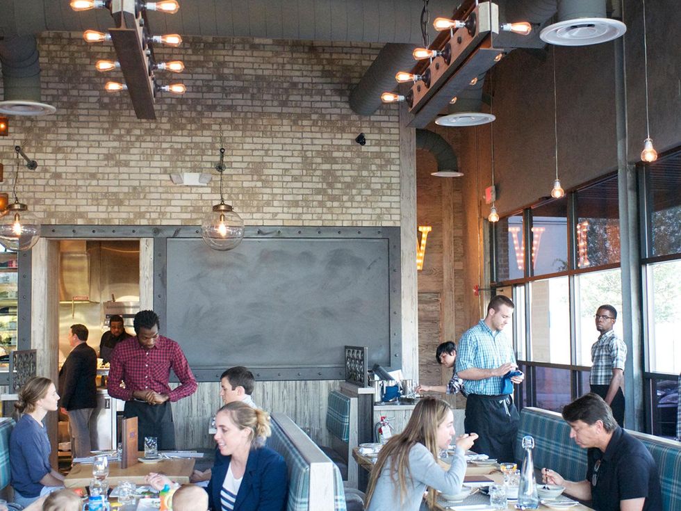 Bradley's Fine Diner April 2014 interior with crowd
