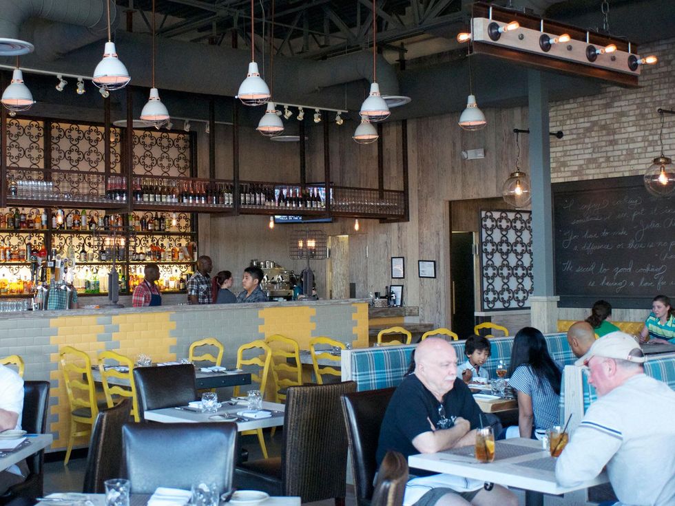 Bradley's Fine Diner April 2014 interior with crowd