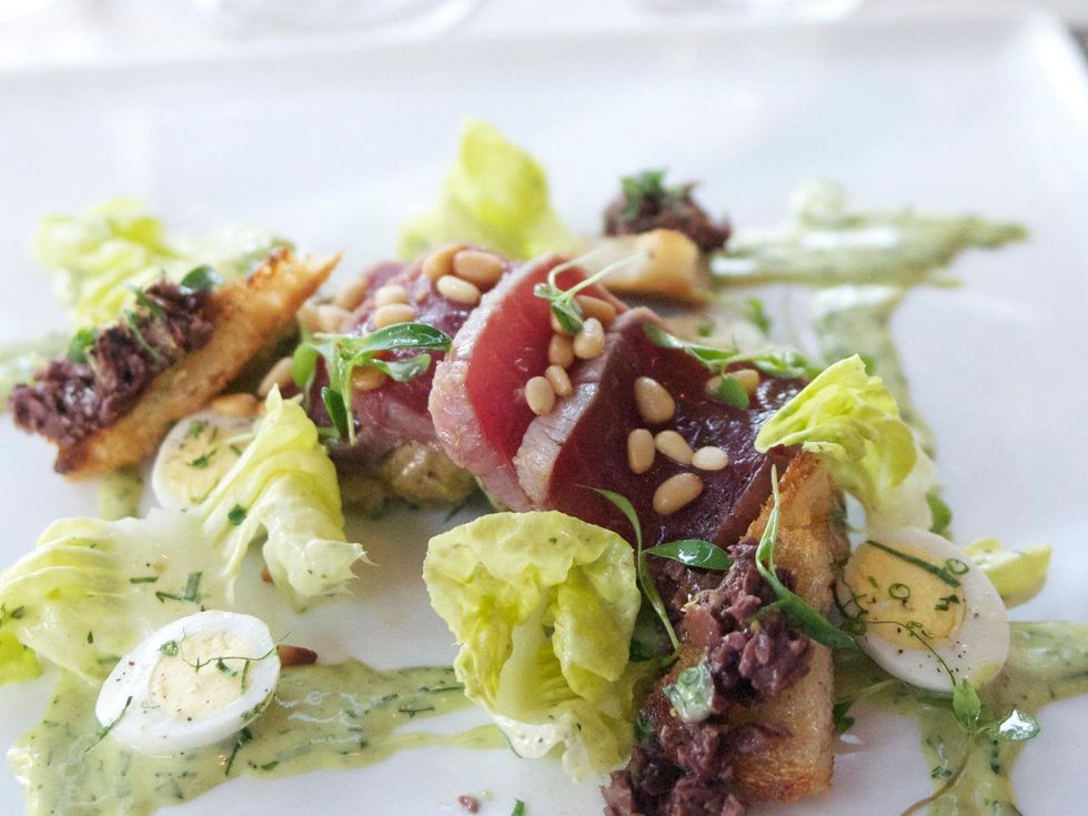 Bradley's Fine Diner April 2014 salad