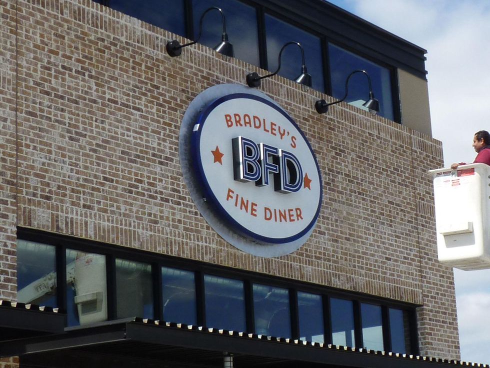 Bradley's Fine Diner sign March 2014 Bradley Ogden