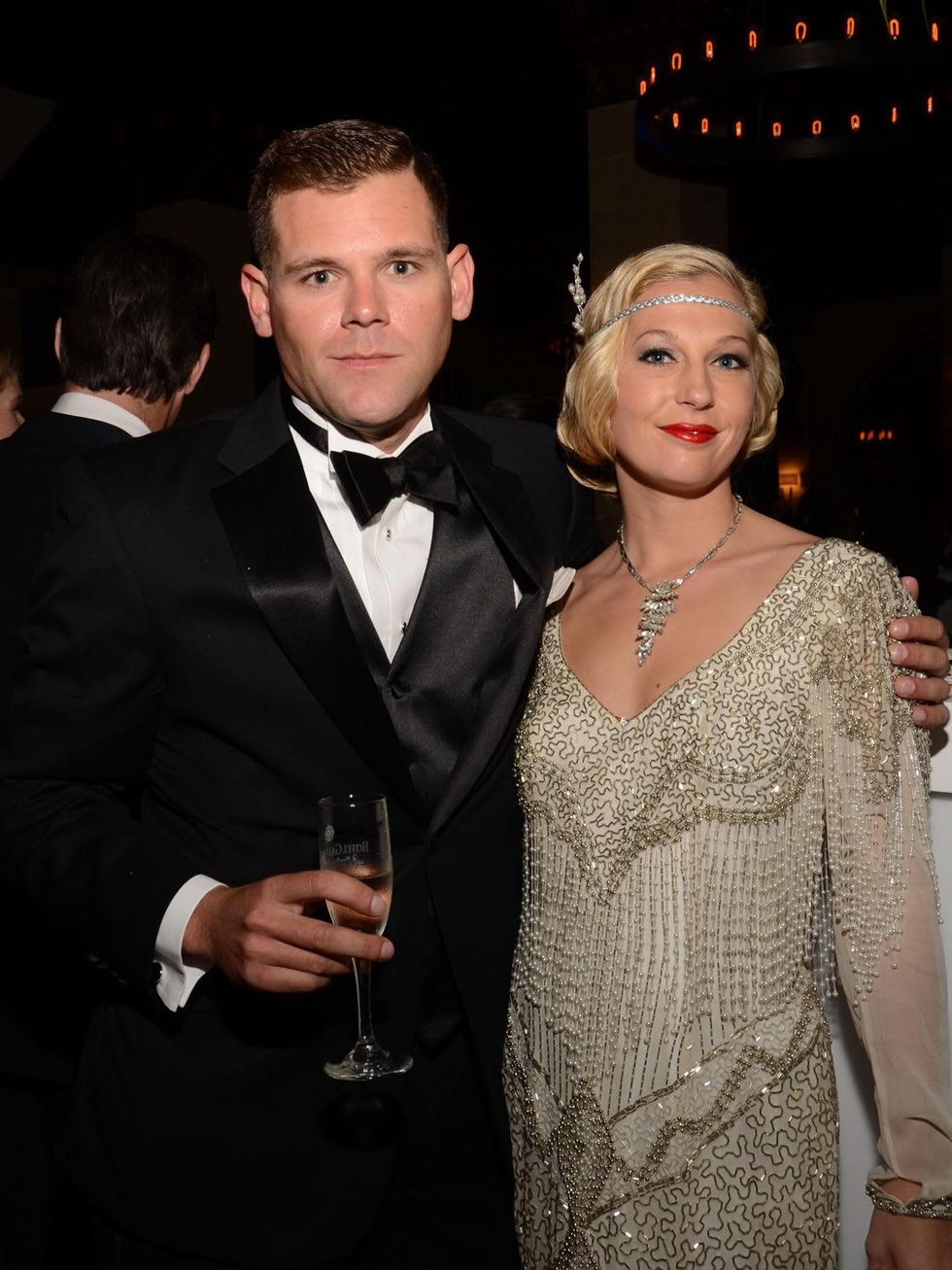 Bradley Winslett and Chelsea Bower at the Knights of Momus Coronation Ball February 2014