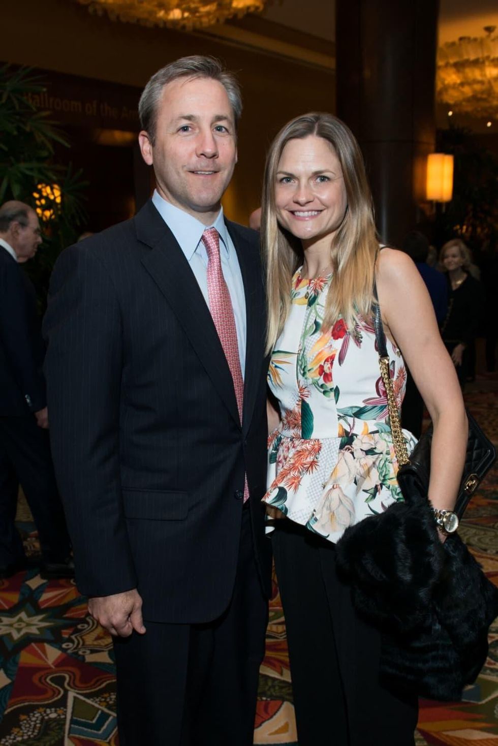 Brandon and Michelle Holcomb at MD Anderson Legends dinner