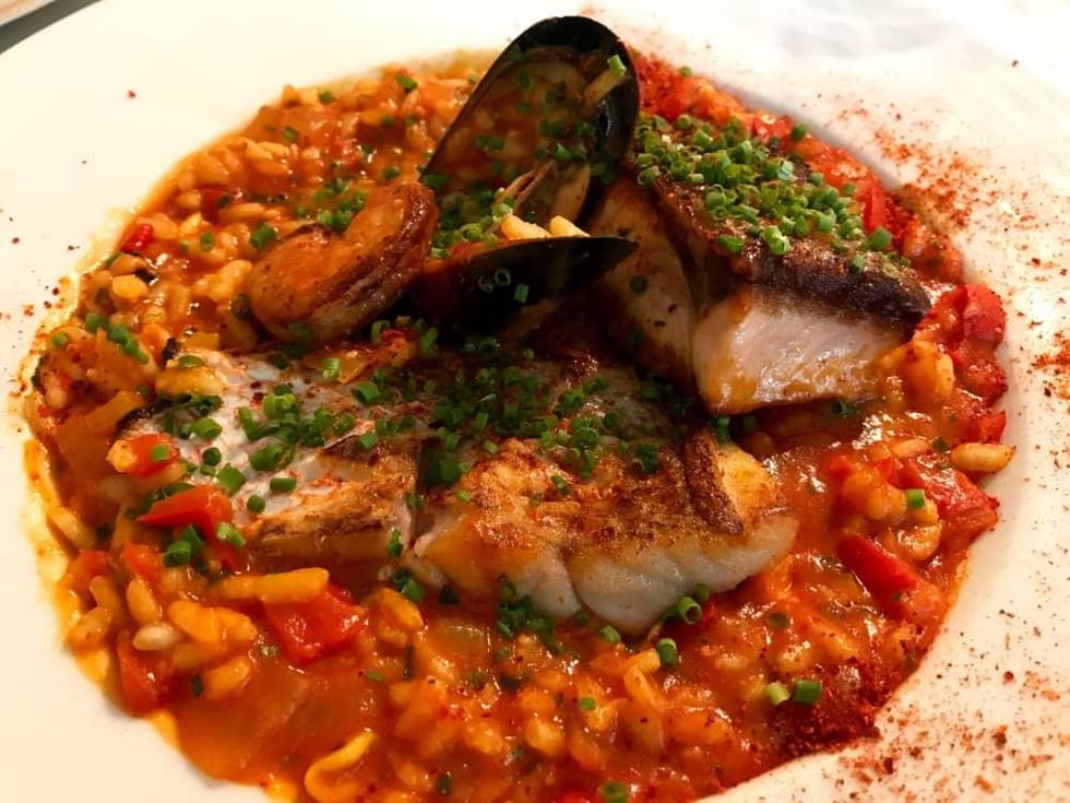 Brasserie du Parc seafood risotto