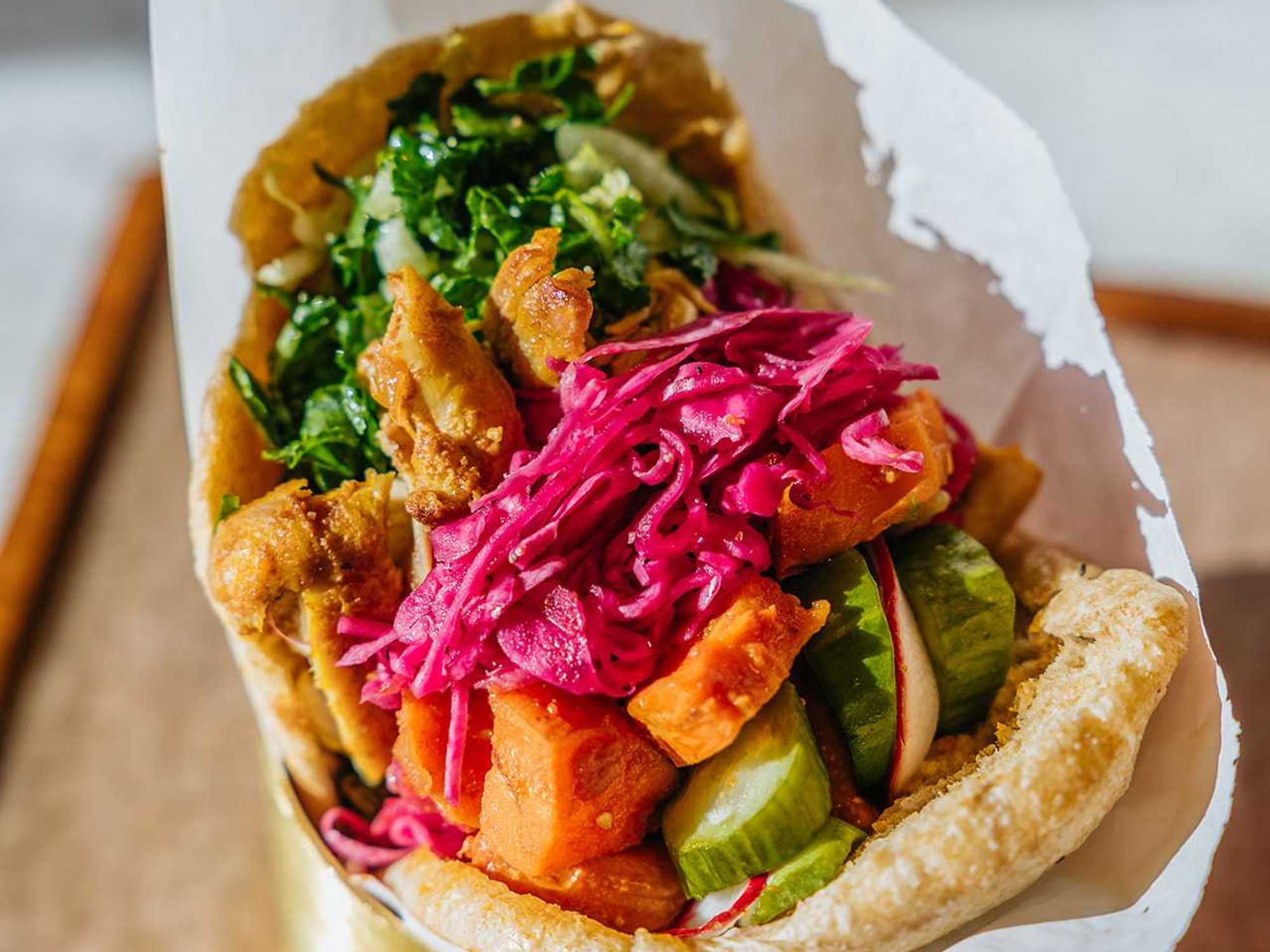 Brassica pita sandwich