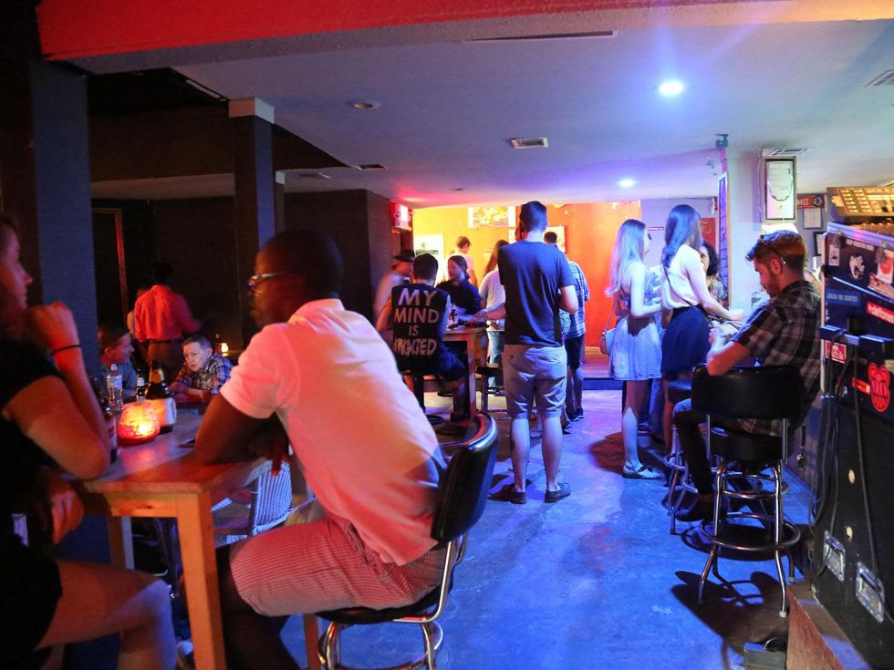 Brave Kitchen Project's first pop-up dinner June 2013 Mango's Houston crowd venue