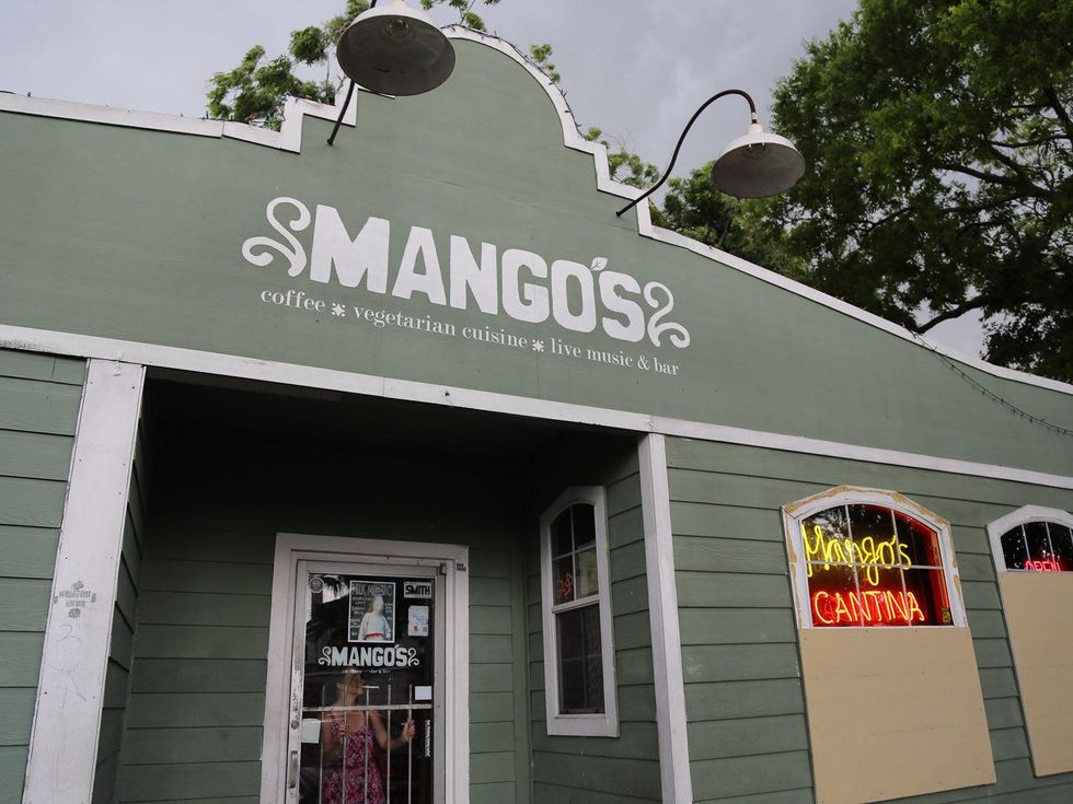 Brave Kitchen Project's first pop-up dinner June 2013 Mango's restaurant exterior day