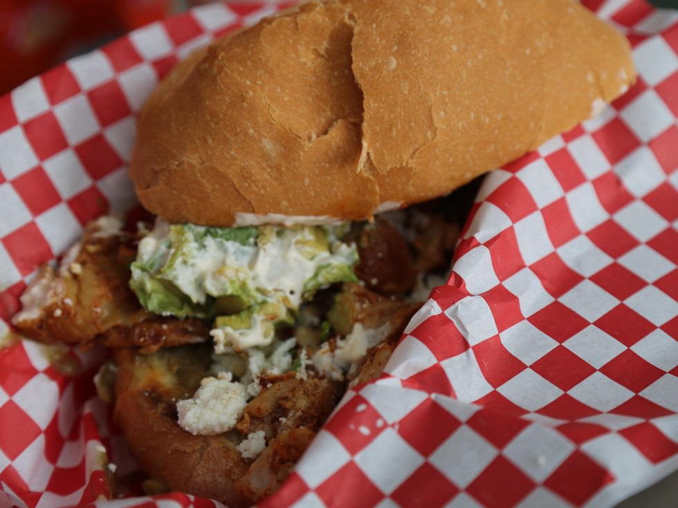 Brave Kitchen Project's first pop-up dinner June 2013 sandwich