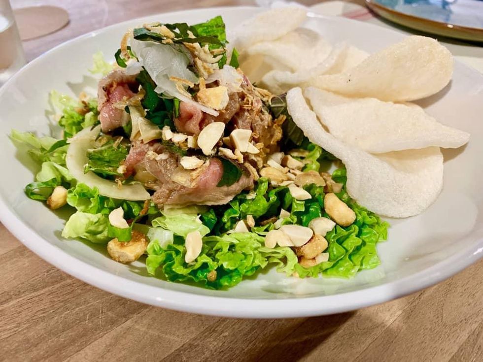 Bravery Chef Hall Blind Goat beef carpaccio