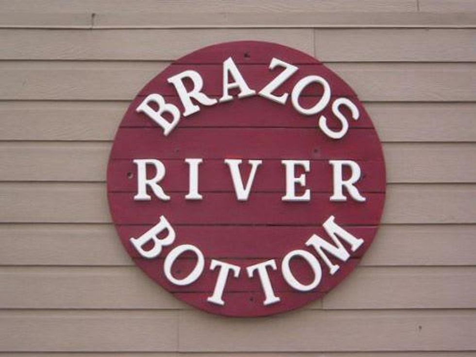 Brazos River Bottom, gay bar, logo