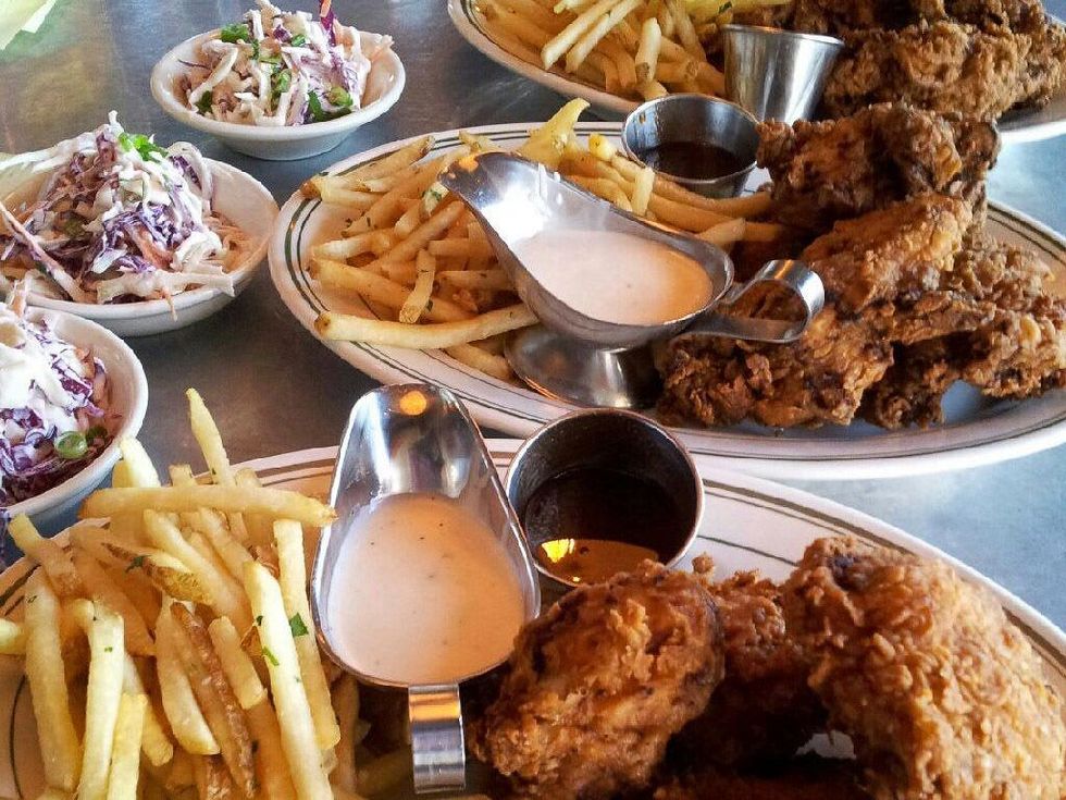 BRC American Gastropub new menu September 2013 fried chicken french fries cole slaw