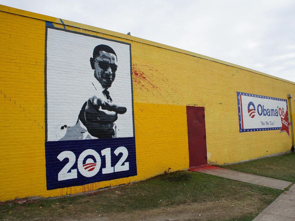 Breakfast Klub, new mural, October 2012, Barack Obama