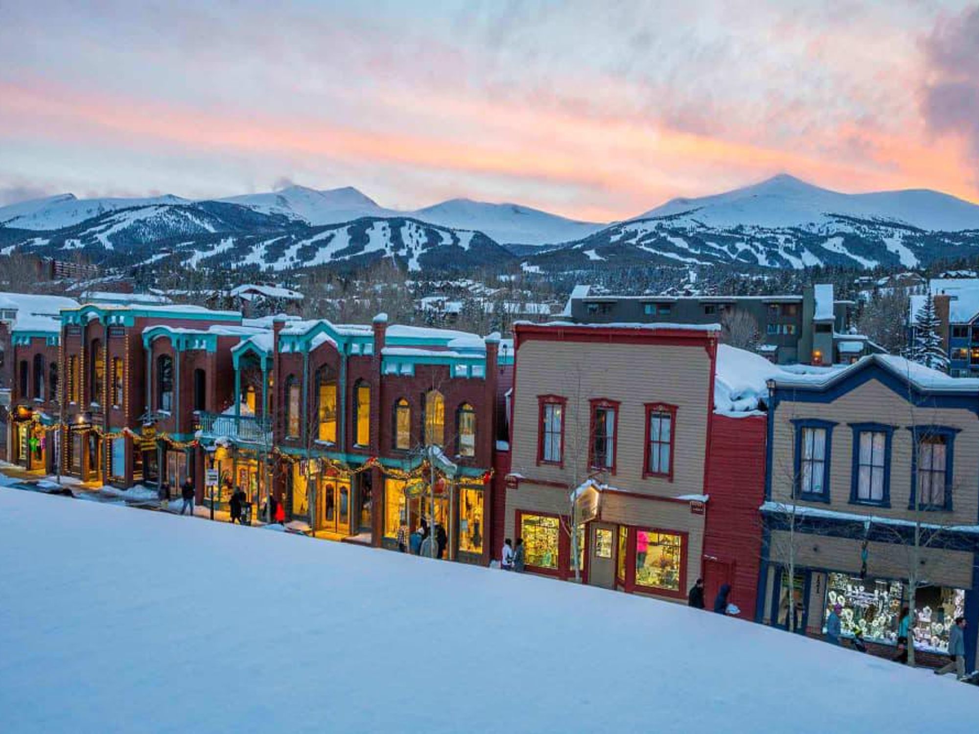 Breckenridge Colorado snow town