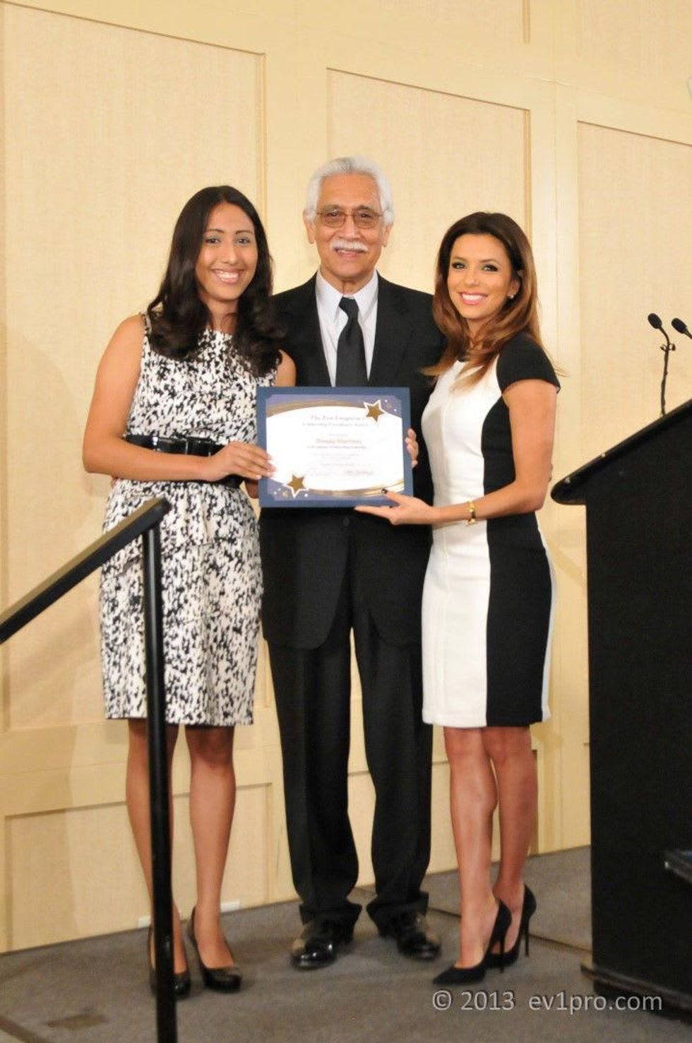 Brenda Martinez, Tacho Mindiola, Eva Longoria University of Houston November 2013