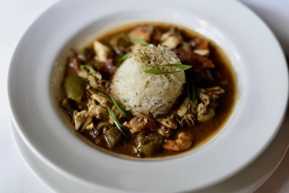 Brennan's seafood gumbo