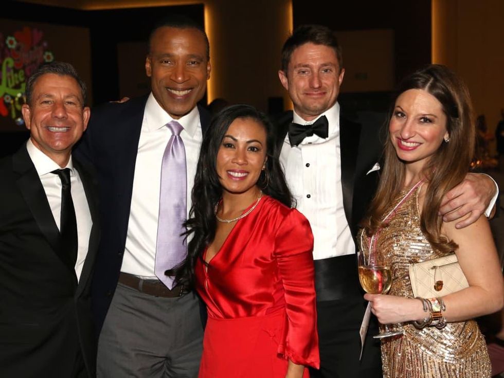 Brian Franco, Len Cannon, Chau Nguyen, Chris Smith, Laura Thompson at Houston Area Women's Center Gala