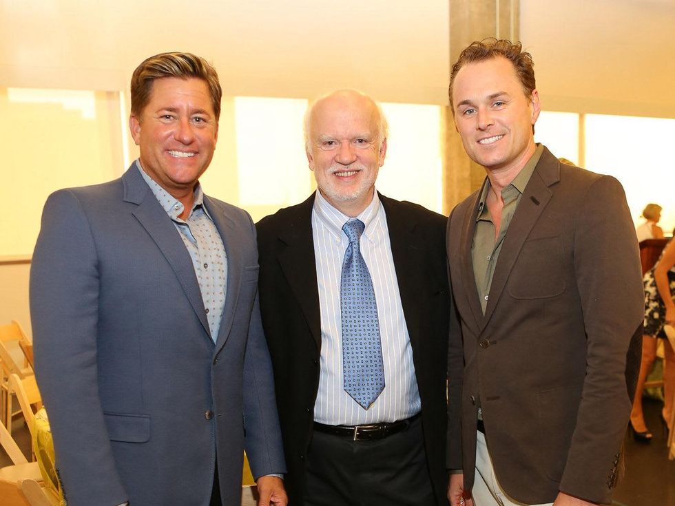 Brian Teichman, from left, Gregory Boyd and Andrew Cordes at the Alley Theatre CenterStage Dinner