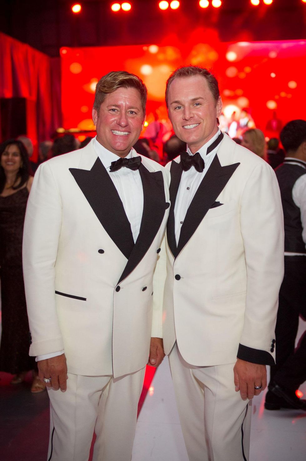 Brian Teichman, left, and Andrew Cordes at the Alley Ball April 2014