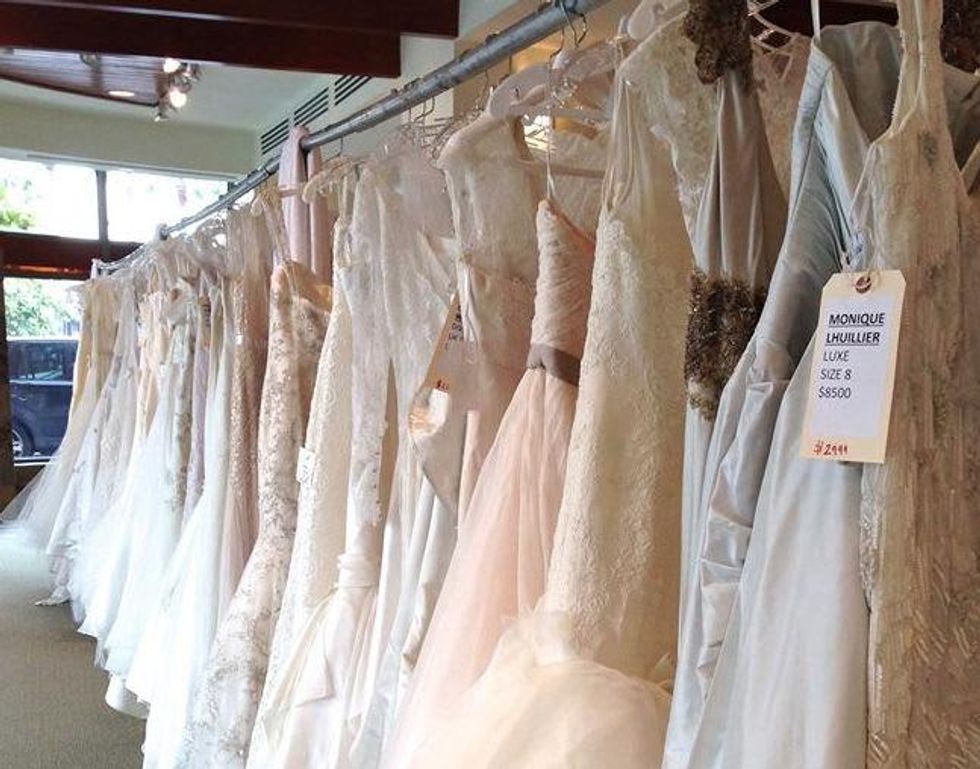 Bridal gown sample sale Aug 2014