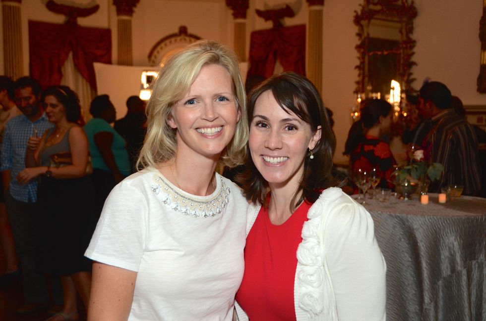 Bridgett Blank, left, and Mara Mauze at the Rienzi Punch Party October 2014