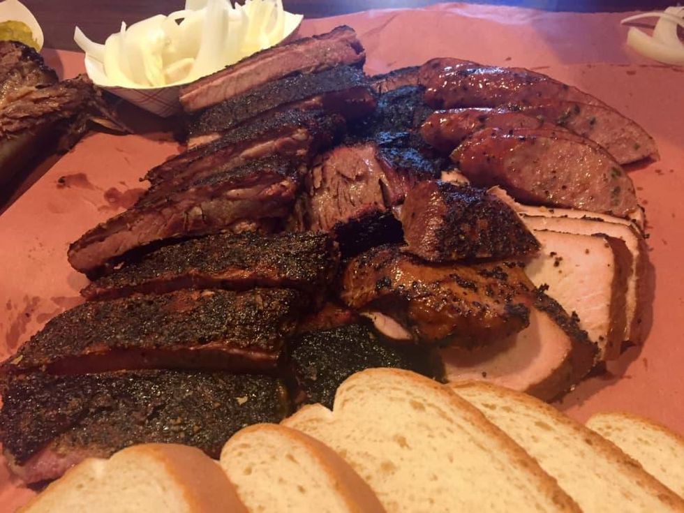 Brisket House barbecue platter