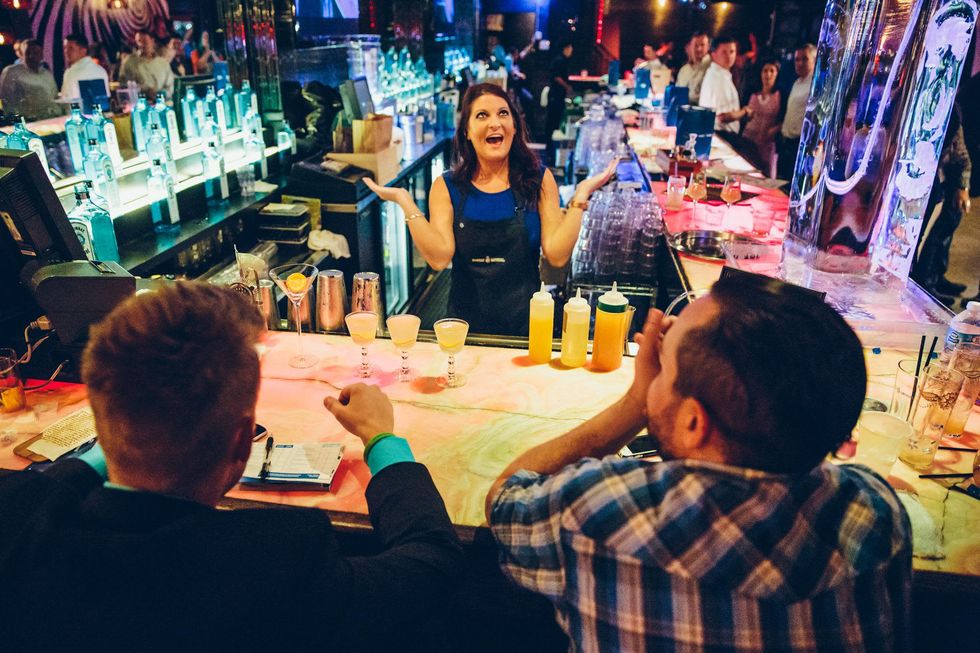 Brittany Austin serves judges