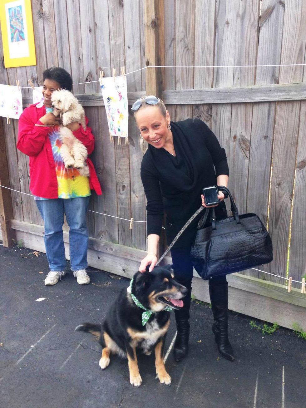 Brittany Zucker and Max at Paint with Your Pet February 2014