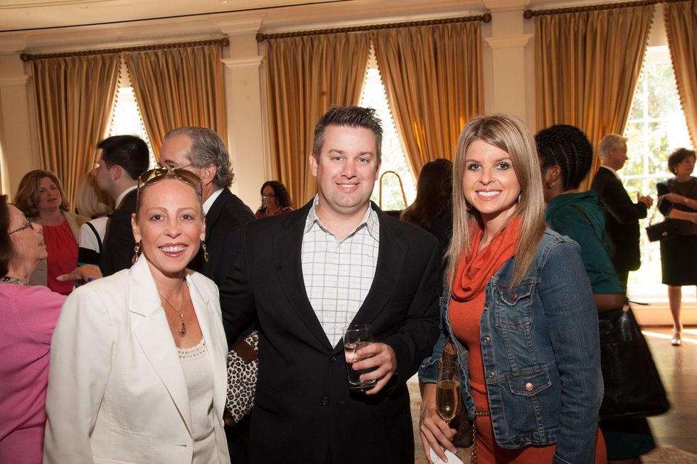 Brittany Zucker, from left, with Peter and Traci Licata at the Foundation for Teen Health luncheon October 2014