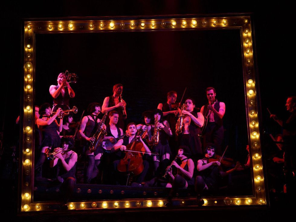 Broadway at the Hobby Center January 2015 2014 Broadway Revival of Roundabout Theatre Company\u2019s Cabaret pictured The Kit Kat Band