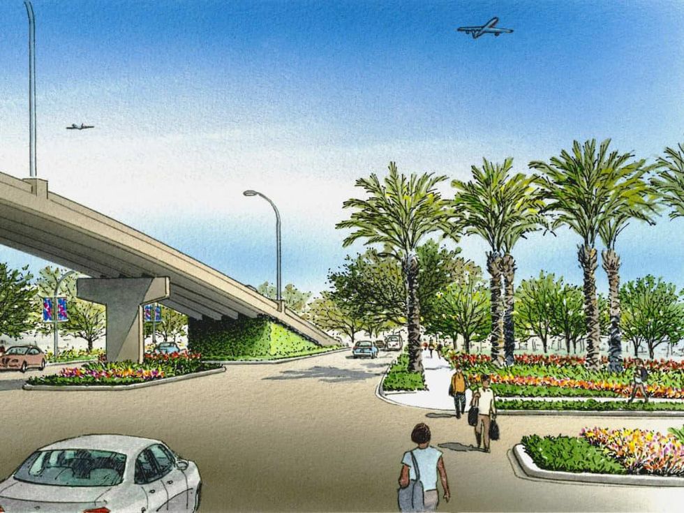 Broadway Boulevard beautification Hobby Airport Scenic Houston