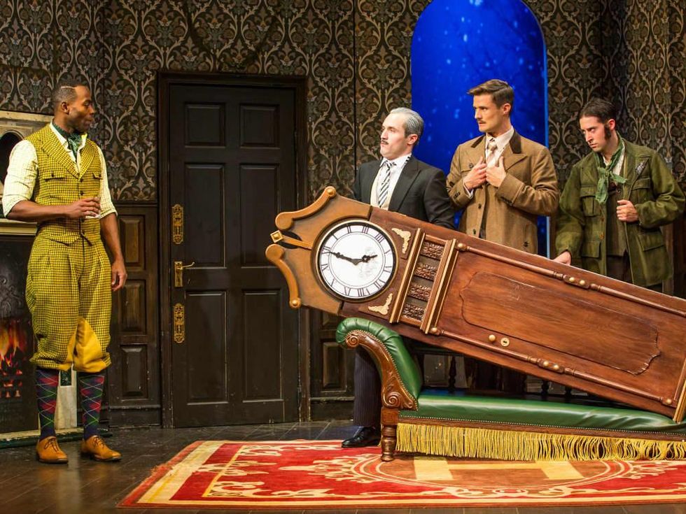 Broadway cast of The Play That Goes Wrong