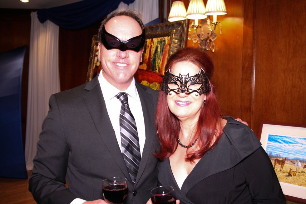 Brock Molter and Mari Kieke at Crossroads School's "Superhero Soiree" Gala February 2015