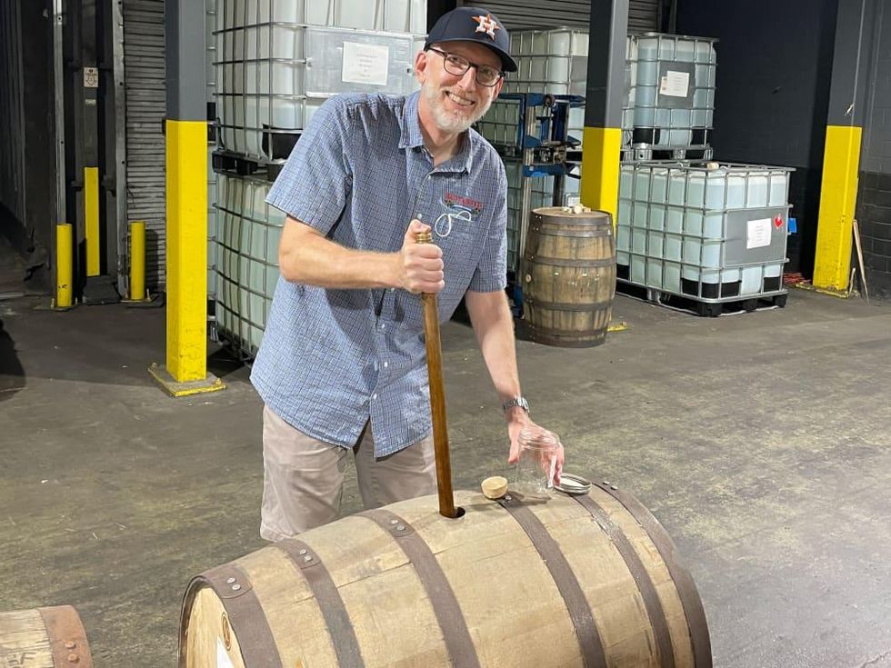 Brock Wagner Saint Arnold whiskey