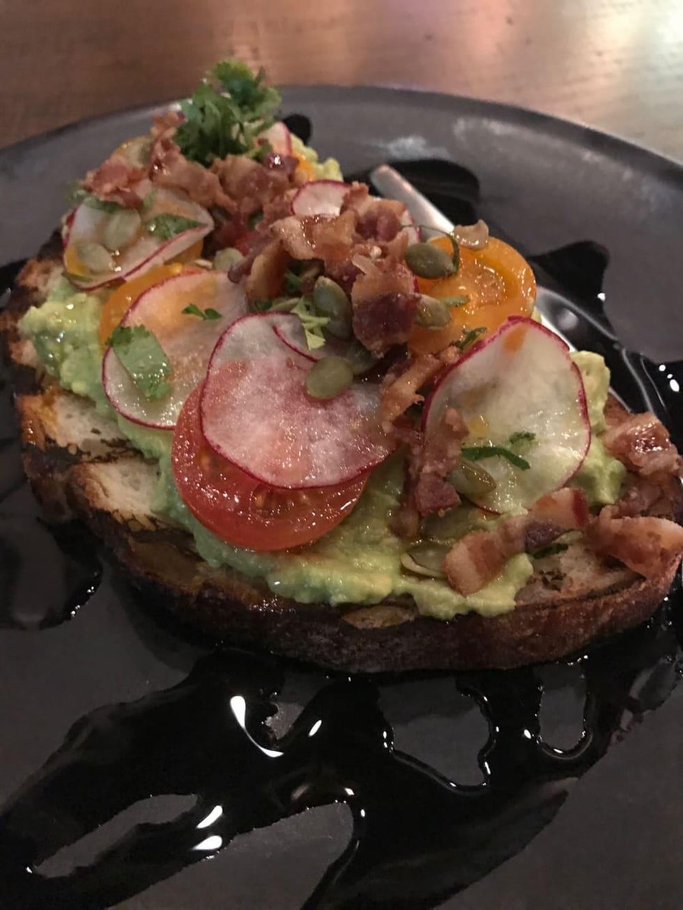 Broken Barrel avocado toast