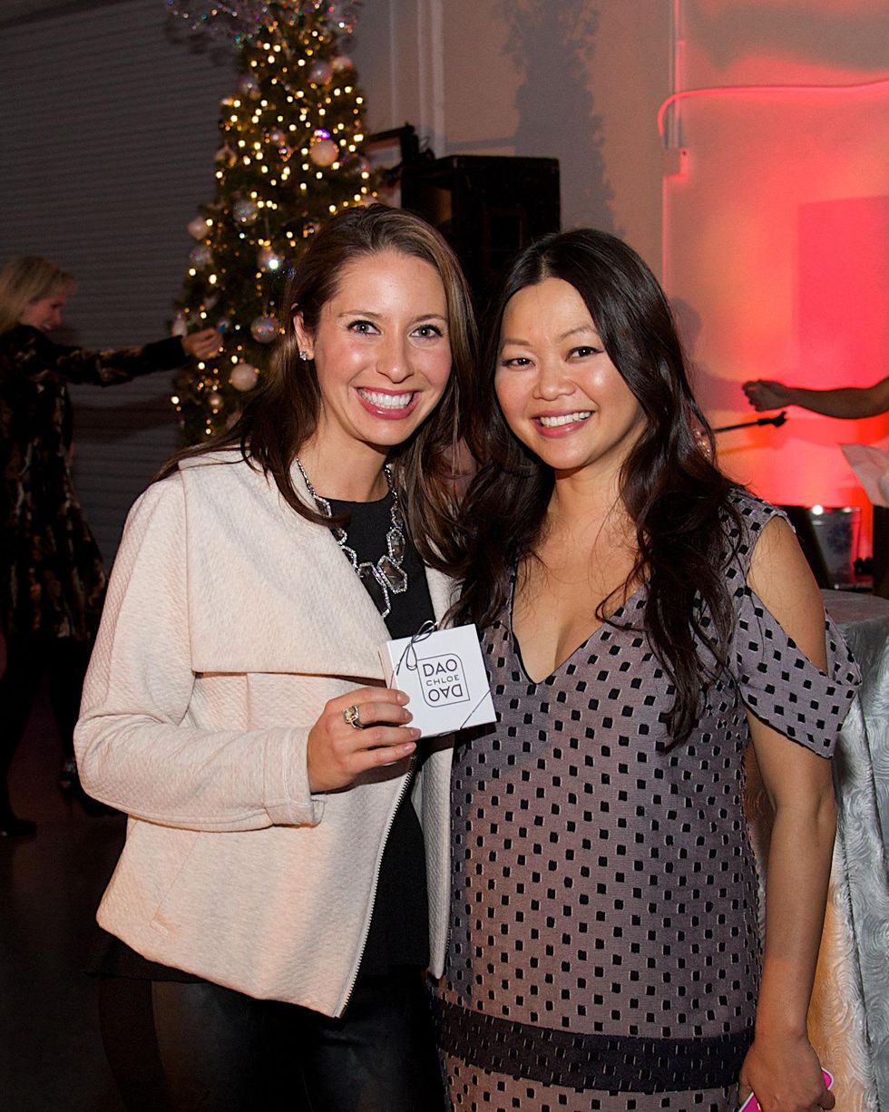 Brooke Schmitt and Chloe Dao at Woodlands Fashion preview party