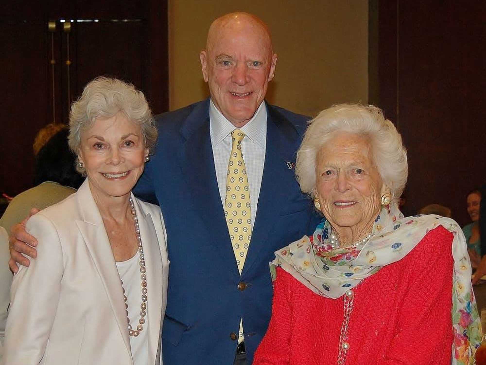 Brookwood luncheon, Janice McNair, Bob McNair, Barbara Bush