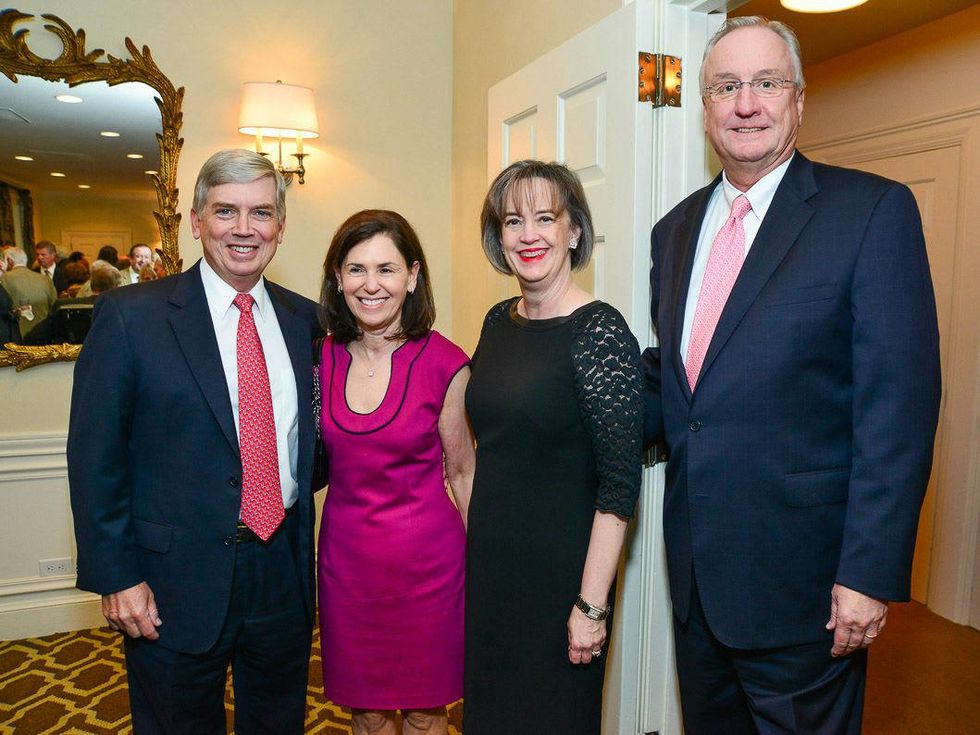 Bruce and Carole Bilger, from left, and Dorothy and Mickey Ables at the Center for Houston's Future dinner October 2013