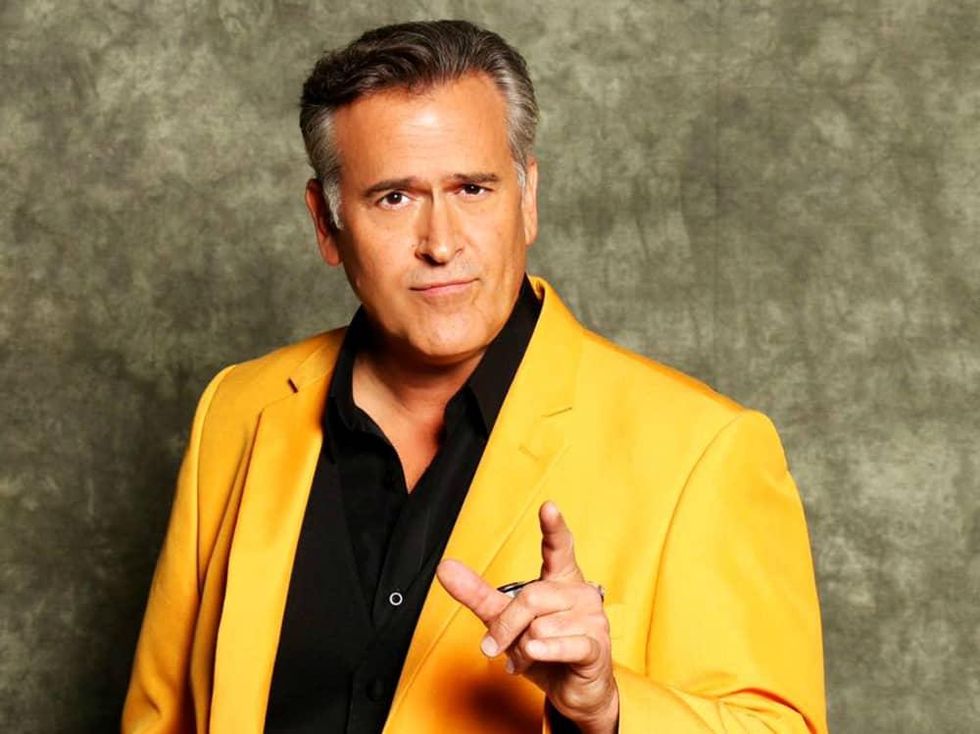 Bruce Campbell yellow suit