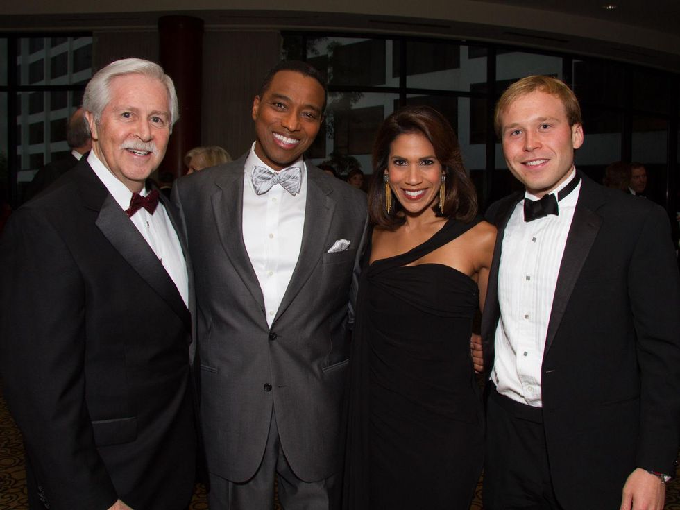 Bruce Vincent, from left, Khambrel Marshall, Rachel McNeill and Pierce Bush at the Big Brothers Big Sisters Gala September 2014