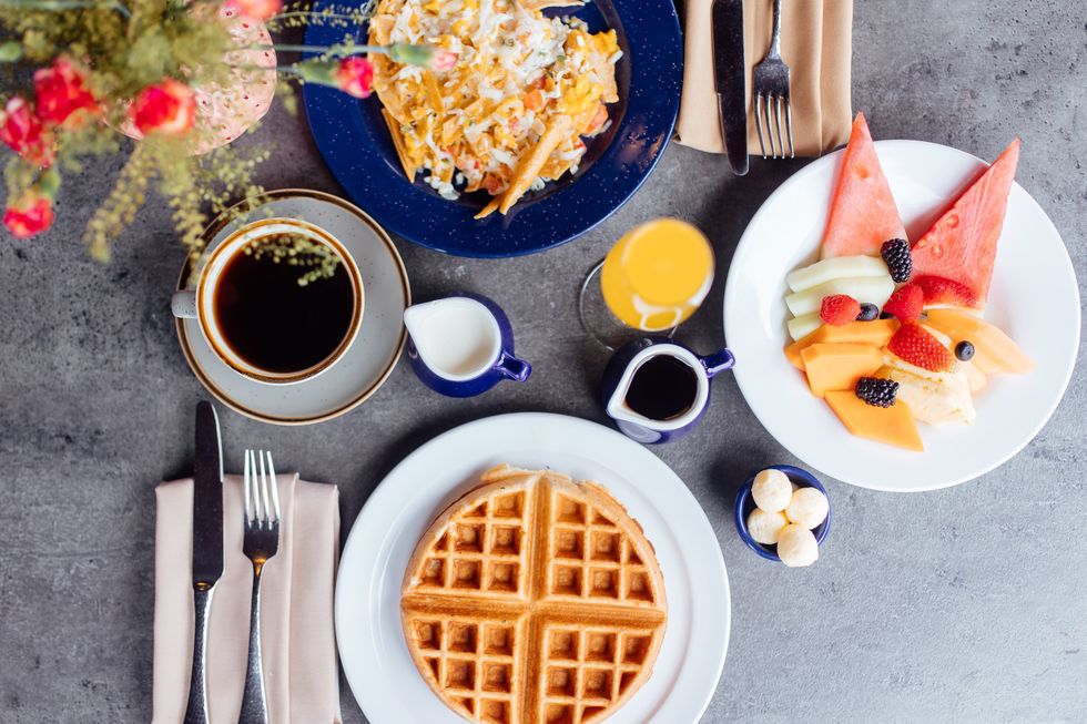 Brunch spread at Arnaldo Richards' Picos.