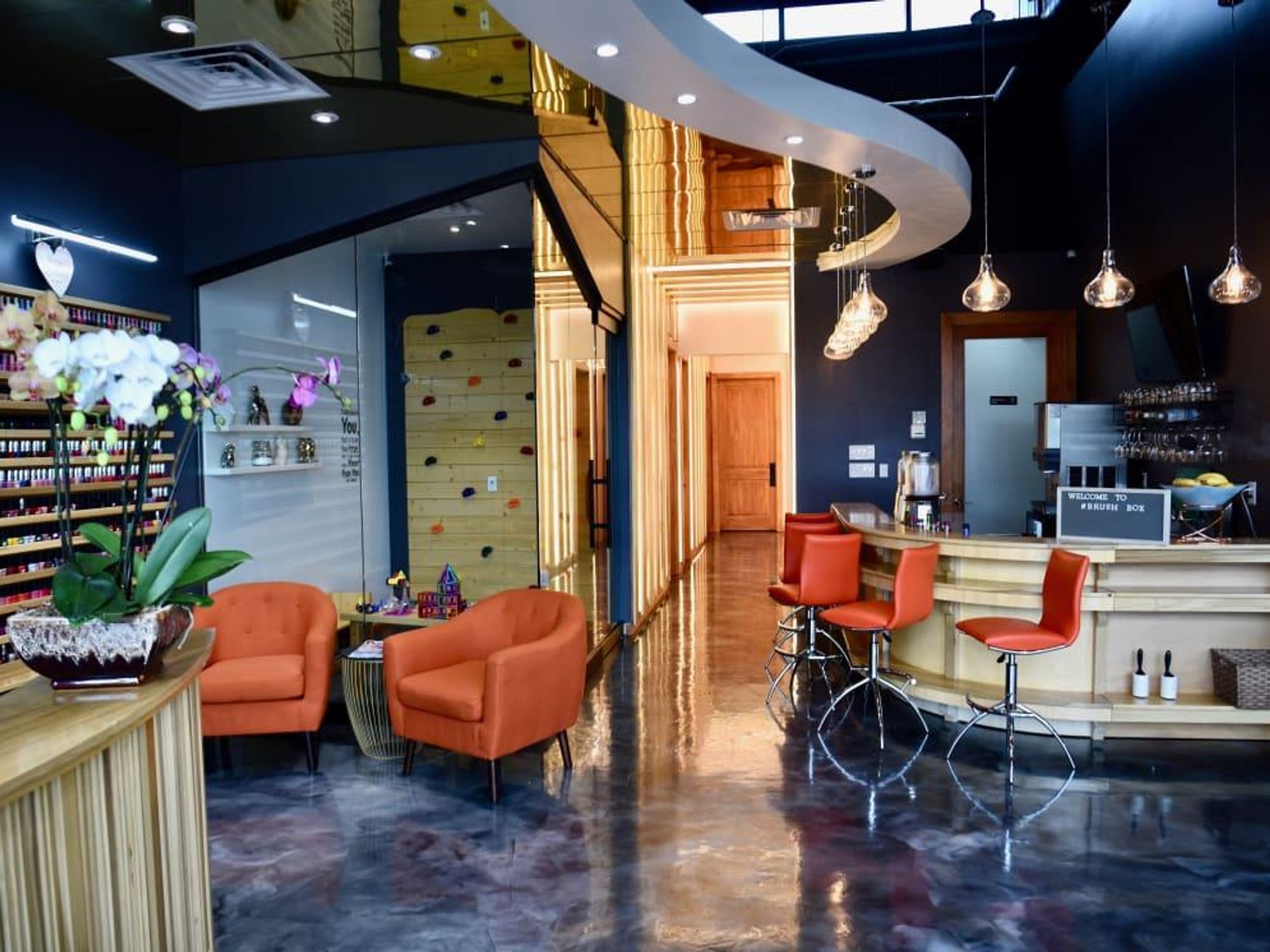 Brush Box interior spa