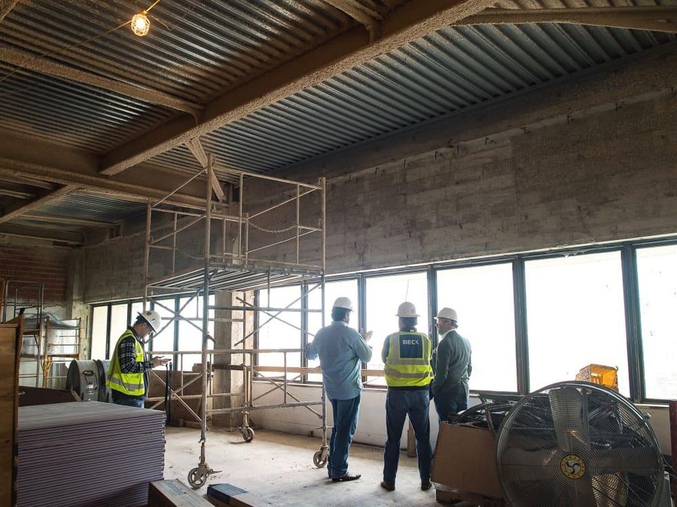 Bryan Caswell Oxbow 7 construction private dining room