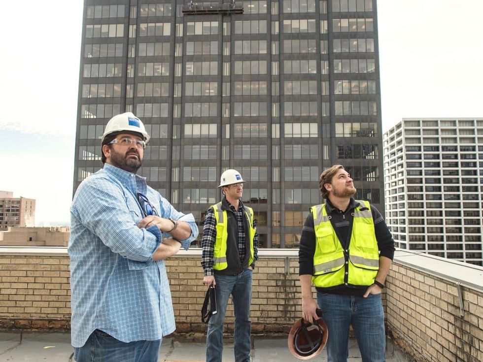 Bryan Caswell Oxbow 7 construction rooftop bar