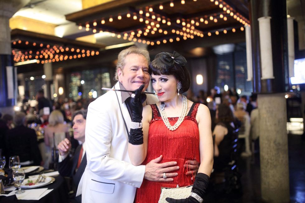 Bubba McNeely and Yasmine Haddad at the Stages Repertory Theatre Gala April 2015