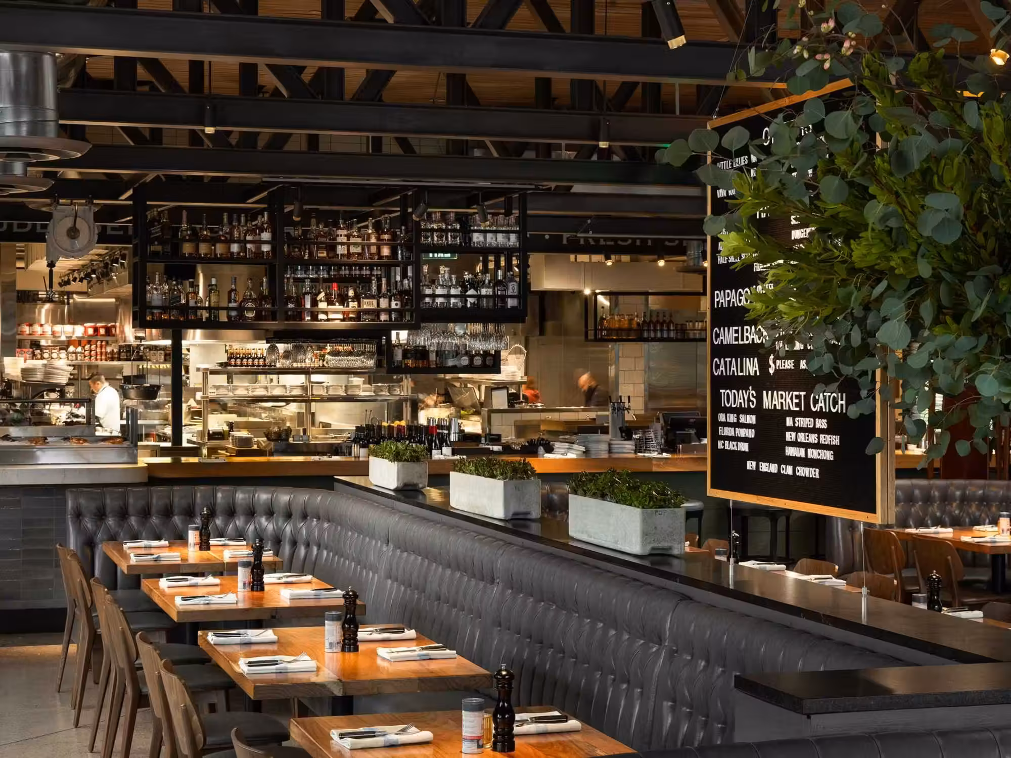 Buck & Rider seafood restaurant interior