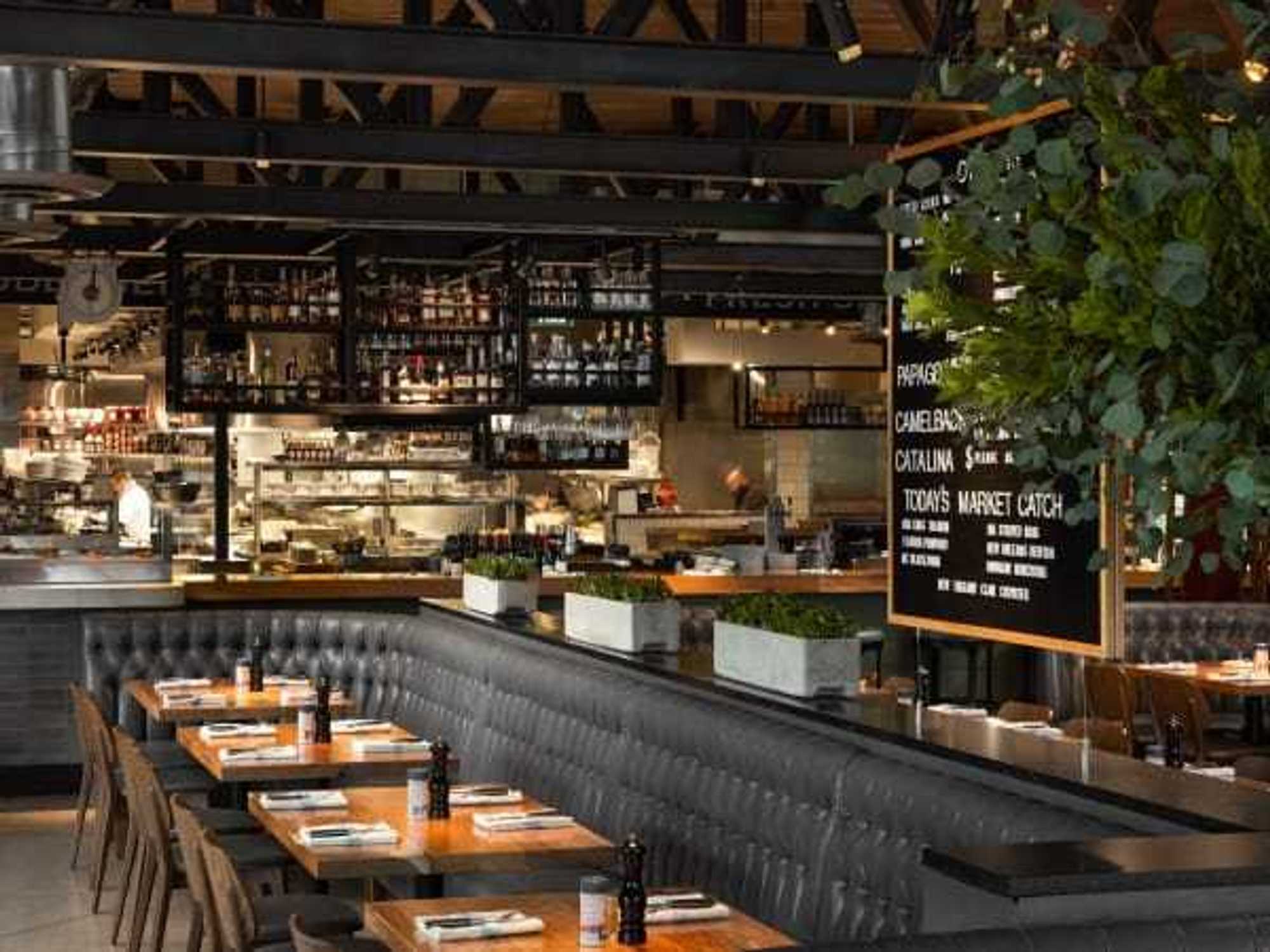 Buck & Rider seafood restaurant interior