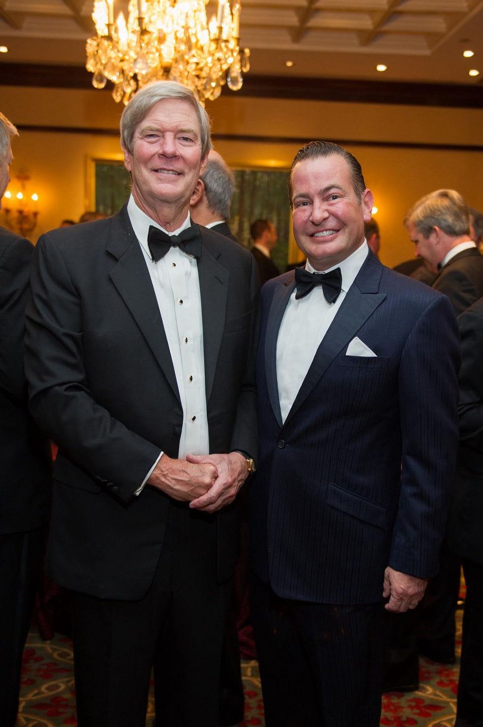 Buddy Hopson, left, and Bo Hopson at the Alley Theatre Wild Things Dinner October 2014