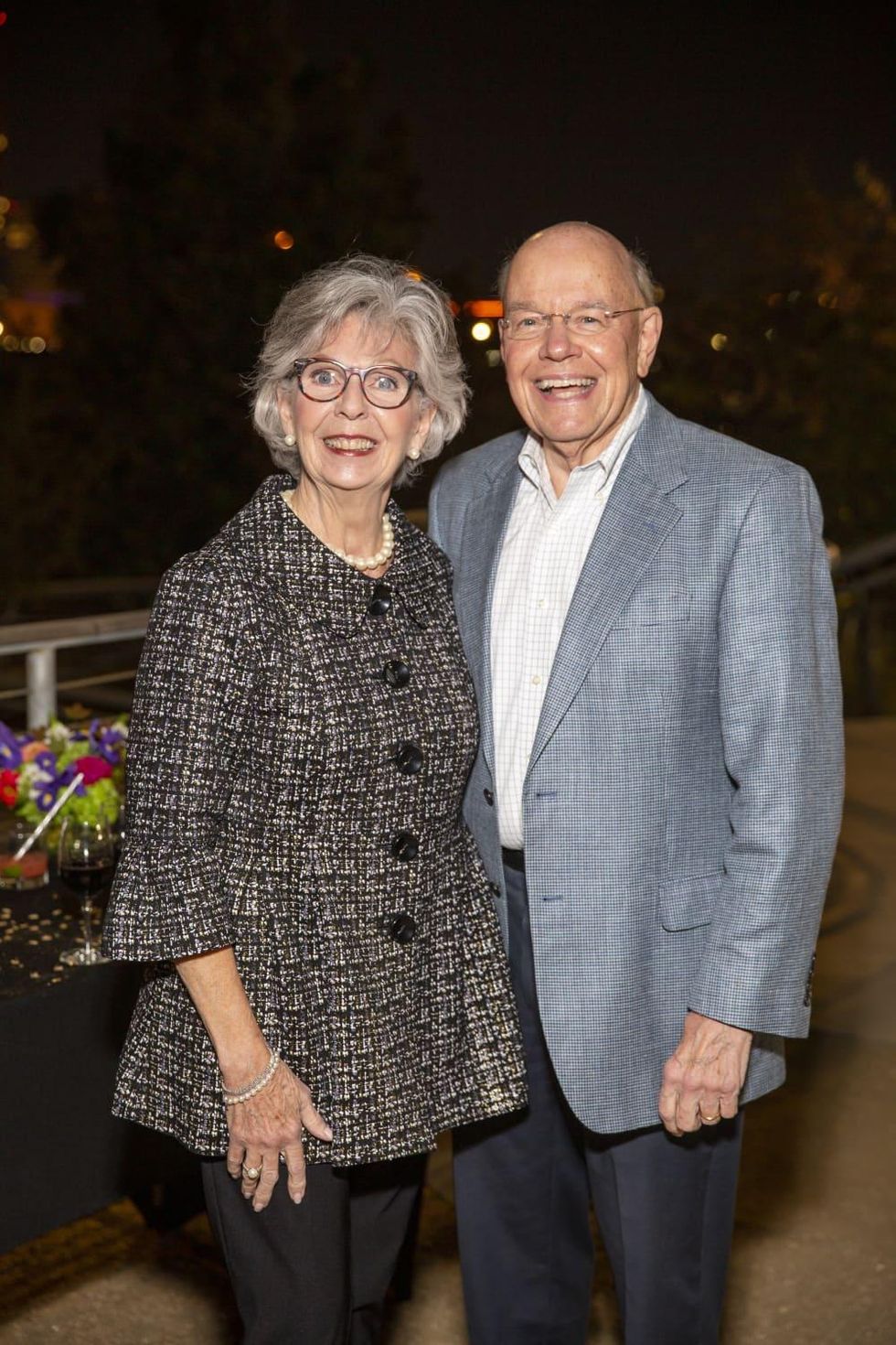 Buffalo Bayou Park picnic fifth anniversary Gayle and Bob Eury