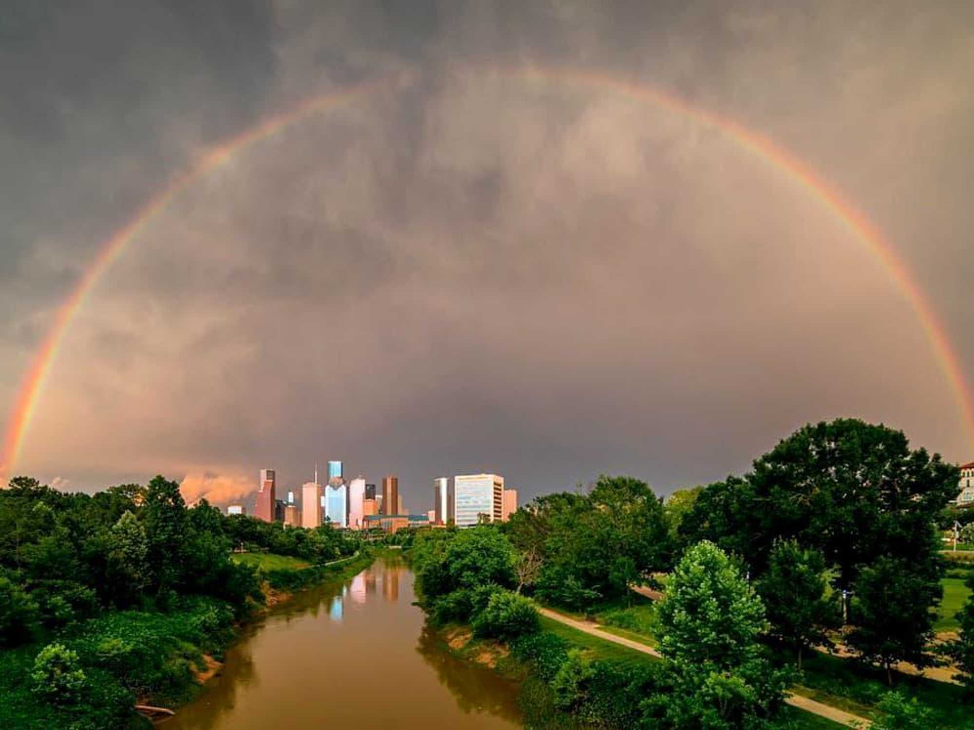 Buffalo Bayou rainbow