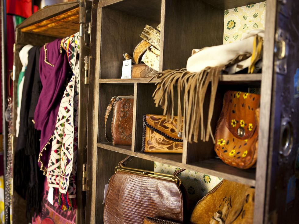 Buffalo Exchange Airstream inside